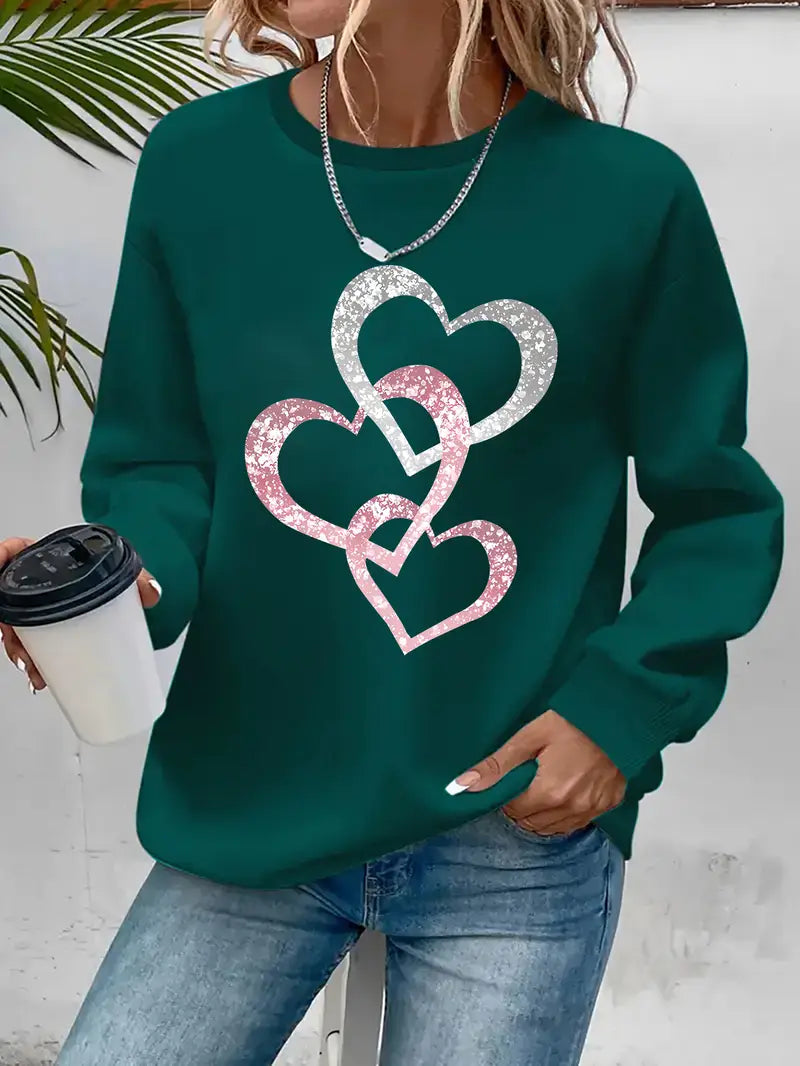 Brave Heart Sweatshirt | Stöd bröstcancer