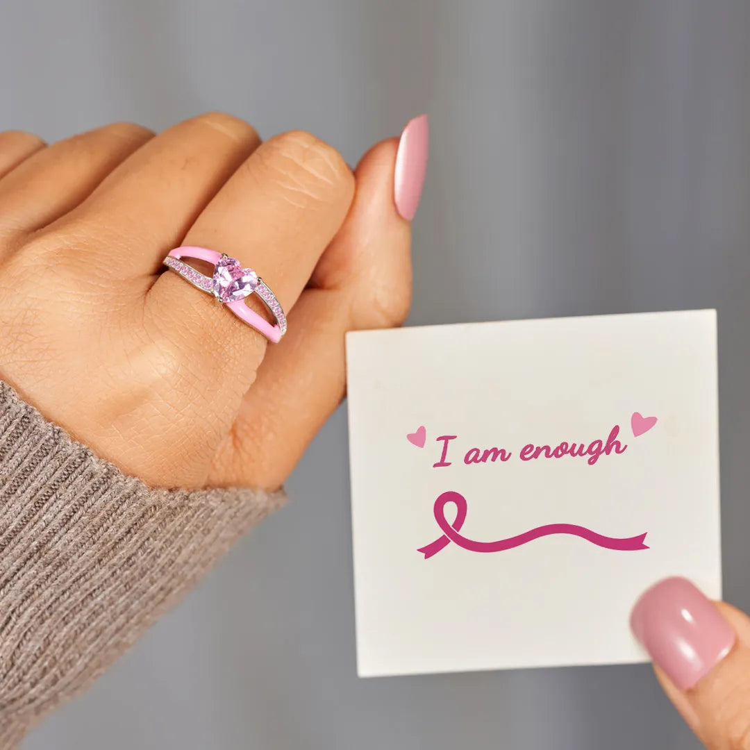 Stylish Pink Love Ring | Stöd bröstcancer