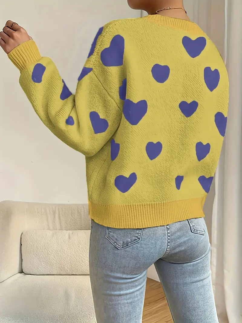 Bold Hearts Sweater | Stöd bröstcancer